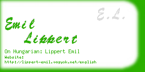 emil lippert business card